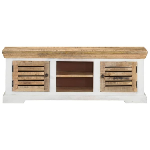 vidaXL tv-bord 110x30x40 cm massivt mangotræ