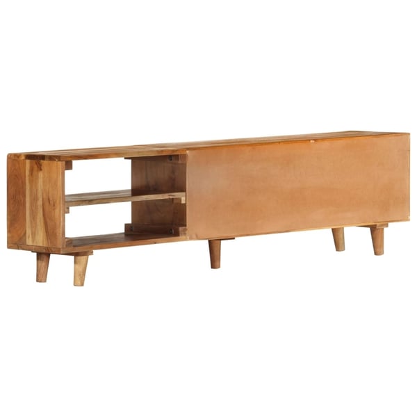 vidaXL tv-bord 140x30x40 cm massivt akacietræ med honningfinish