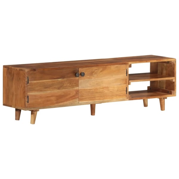 vidaXL tv-bord 140x30x40 cm massivt akacietræ med honningfinish