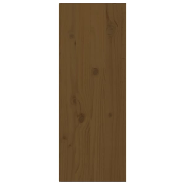 vidaXL sengeborde 2 stk. 30x30x80 cm massivt fyrretræ gyldenbrun