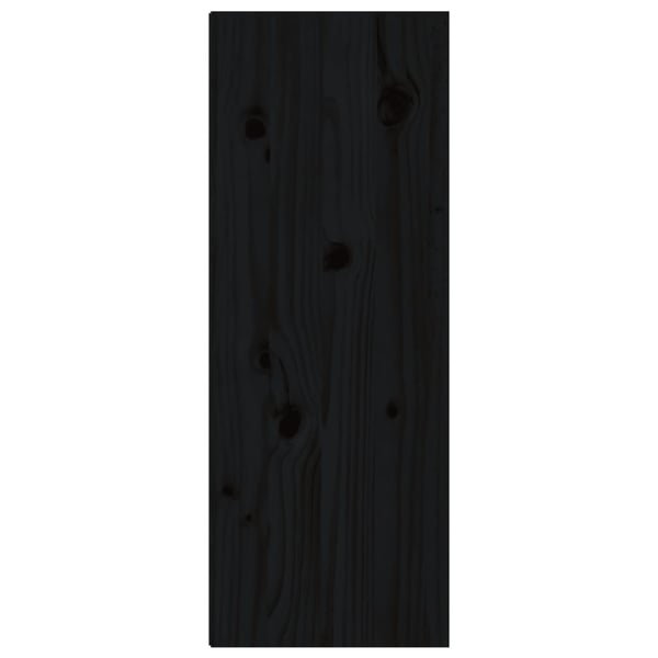 vidaXL vægskabe 2 stk. 30x30x60 cm massivt fyrretræ sort