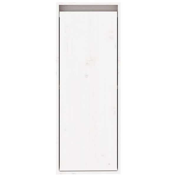 vidaXL vægskab 30x30x80 cm massivt fyrretræ hvid