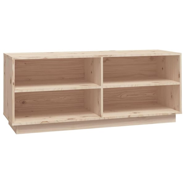 vidaXL Kenkäkaappi 110x34x45 cm täysi mänty