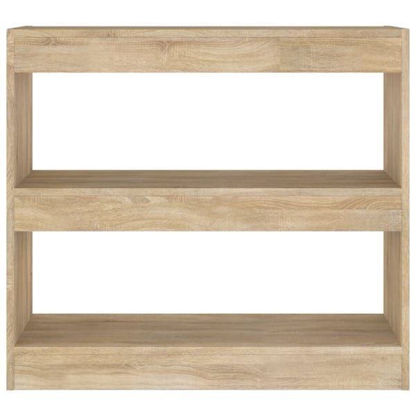 vidaXL Bokhylle/romdeler sonoma eik 80x30x72 cm