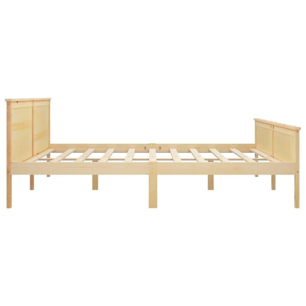 vidaXL Sengeramme heltre furu 200x200 cm