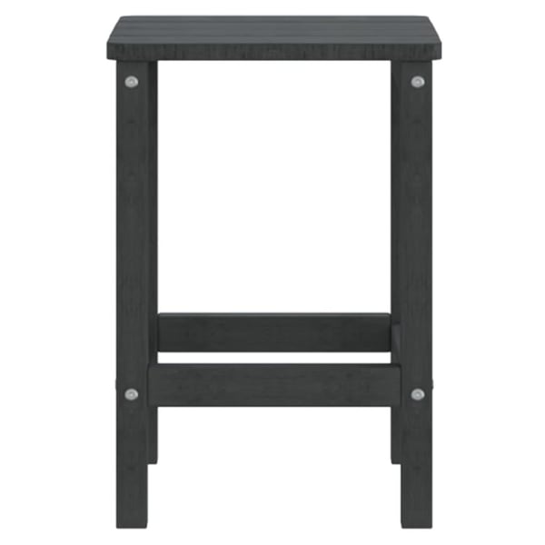 vidaXL Adirondack hagebord antrasitt 38x38x46 cm HDPE