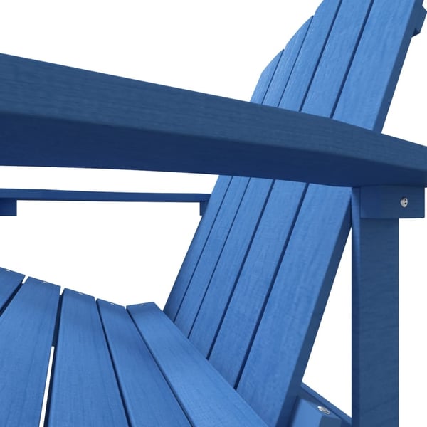 vidaXL Adirondack-havestol HDPE blå