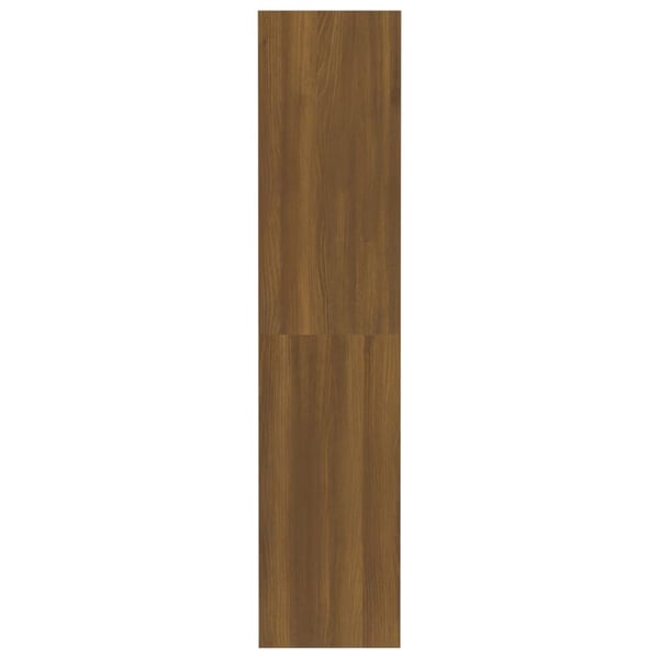 vidaXL Bokhylle/romdeler brun eik 80x30x135 cm sponplate