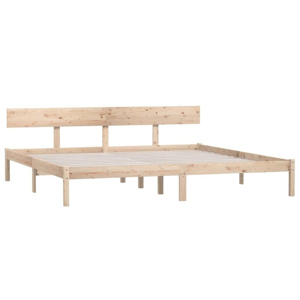 vidaXL Sengeramme heltre furu 180x200 cm Super King