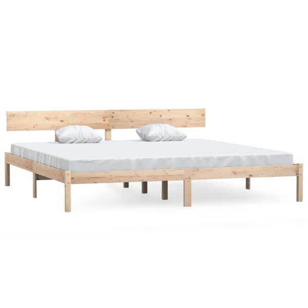vidaXL Sengeramme heltre furu 180x200 cm Super King