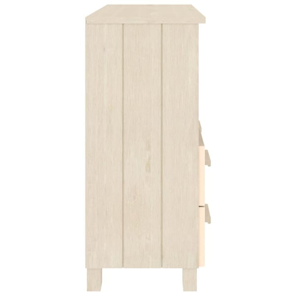 vidaXL Skjenk HAMAR honningbrun 85x35x80 cm heltre furu