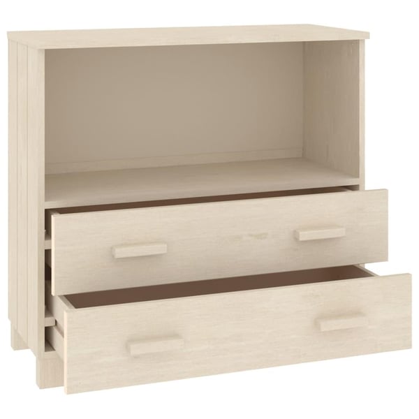 vidaXL Skjenk HAMAR honningbrun 85x35x80 cm heltre furu