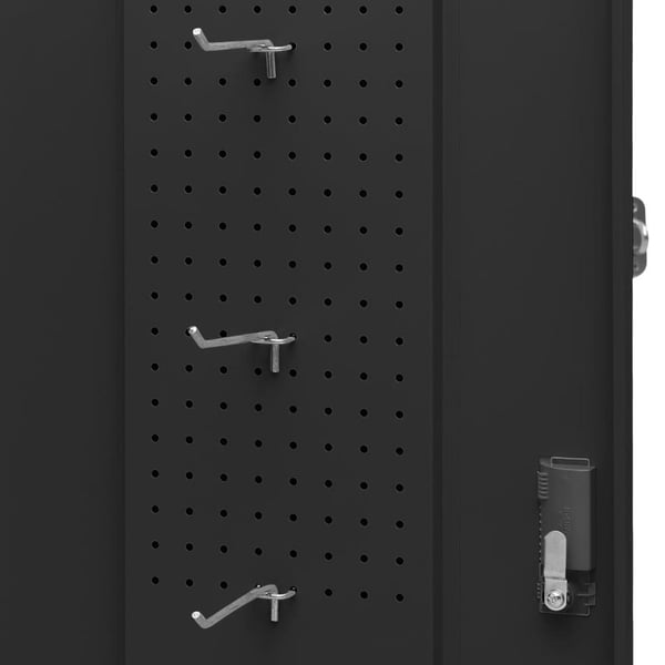 vidaXL sadelskab 53x53x140 cm stål antracitgrå