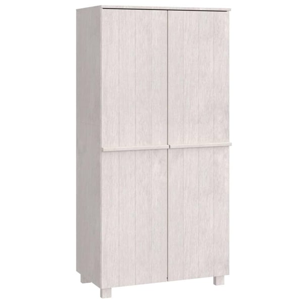 vidaXL Garderobe HAMAR hvit 89x50x180 cm heltre furu