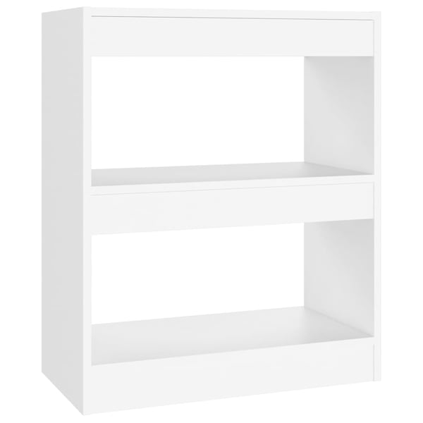 vidaXL Bokhylle/romdeler hvit 60x30x72 cm