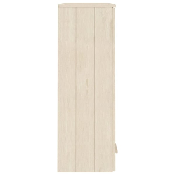 vidaXL Skjenketopp HAMAR honningbrun 85x35x100 cm heltre furu