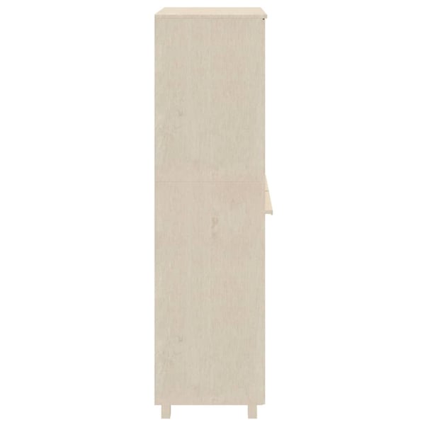 vidaXL Garderobe HAMAR honningbrun 89x50x180 cm heltre furu