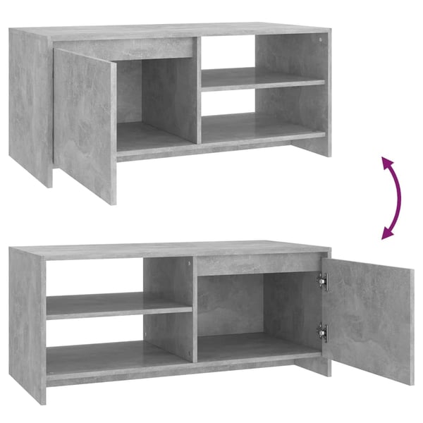 vidaXL sofabord 102x50x45 cm konstrueret træ betongrå