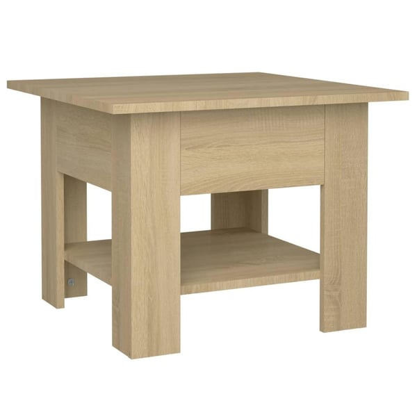 vidaXL Salongbord sonoma eik 55x55x42 cm sponplate