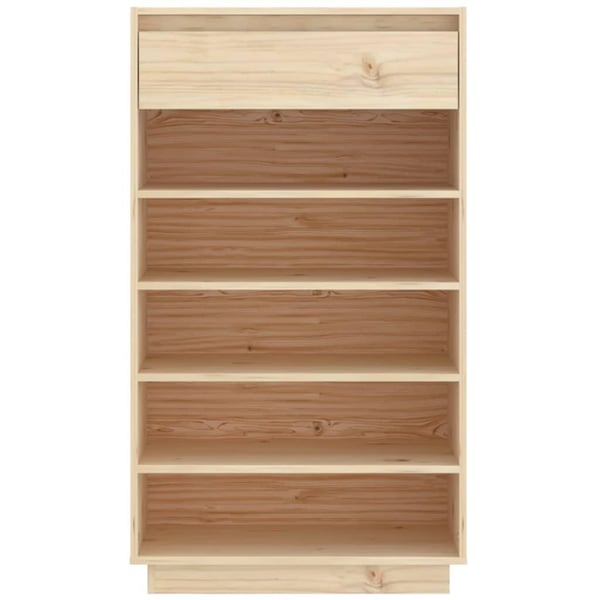 vidaXL Skoskap 60x34x105 cm heltre furu