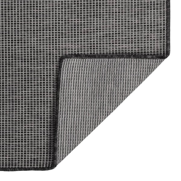 vidaXL Ulkomatto Flatweave 100x200 cm harmaa
