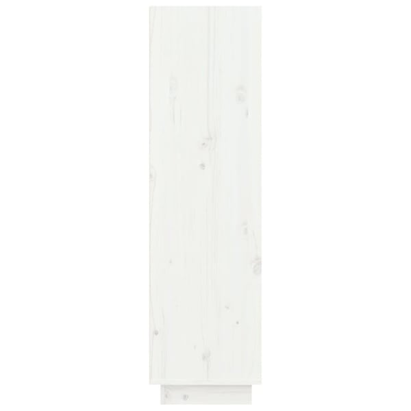 vidaXL skoreol 60x34x105 cm massivt fyrretræ hvid