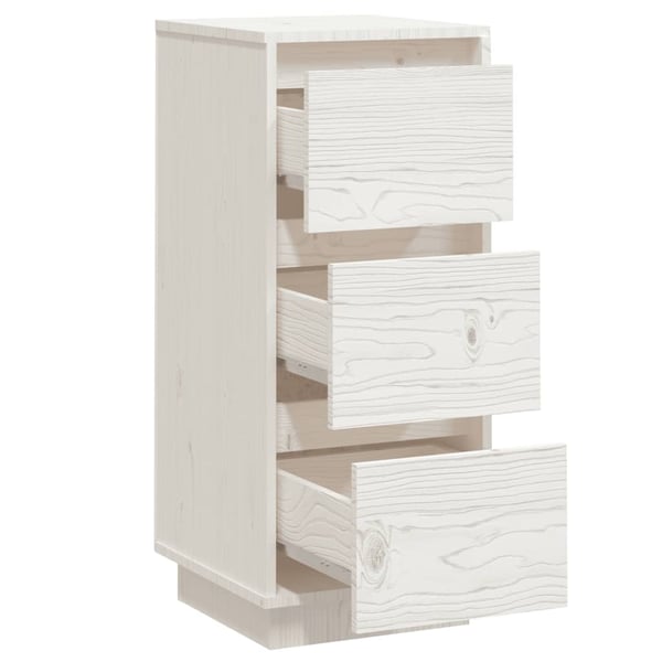 vidaXL Senkit 2 kpl valkoinen 32x34x75 cm täysi mänty