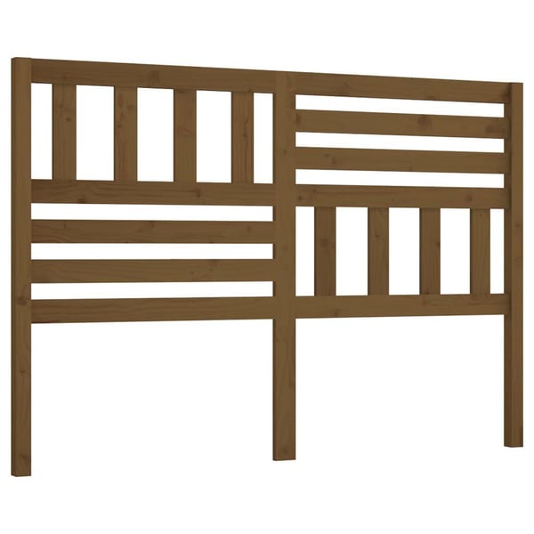 vidaXL Sengegavl honningbrun 146x4x100 cm heltre furu