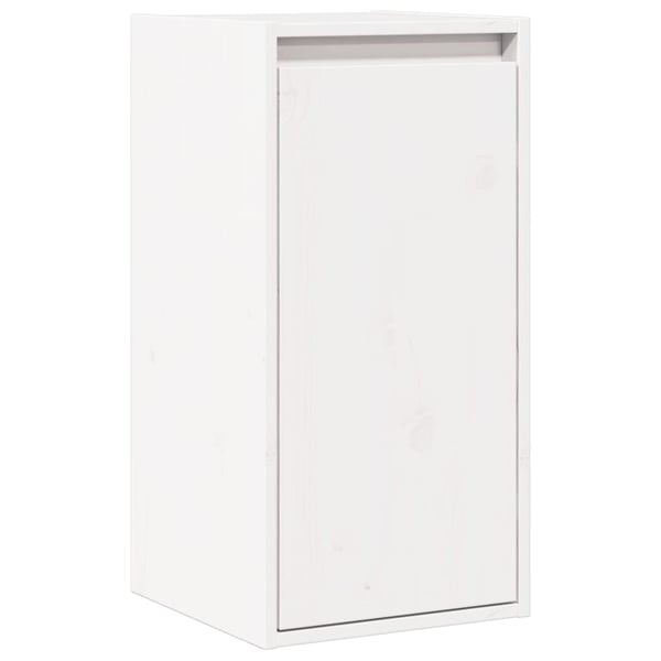 vidaXL vægskab 30x30x60 cm massivt fyrretræ hvid