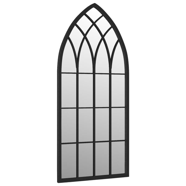 vidaXL Hagespeil svart 70x30 cm for utendørs bruk jern