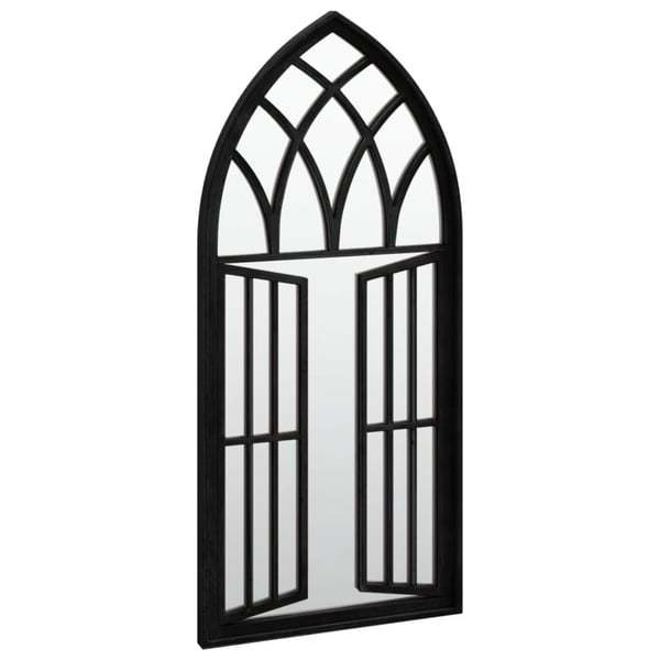 vidaXL havespejl 100x45 cm jern sort