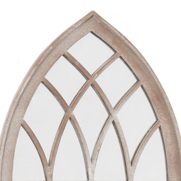 vidaXL havespejl 70x30 cm jern sandfarvet