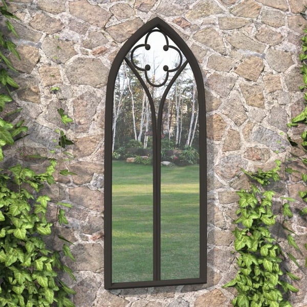 vidaXL havespejl 70x30 cm jern sort