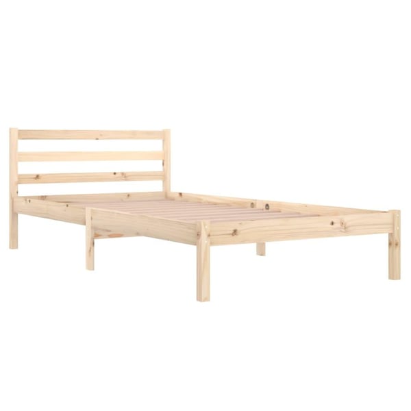 vidaXL Sengeramme heltre furu 100x200 cm