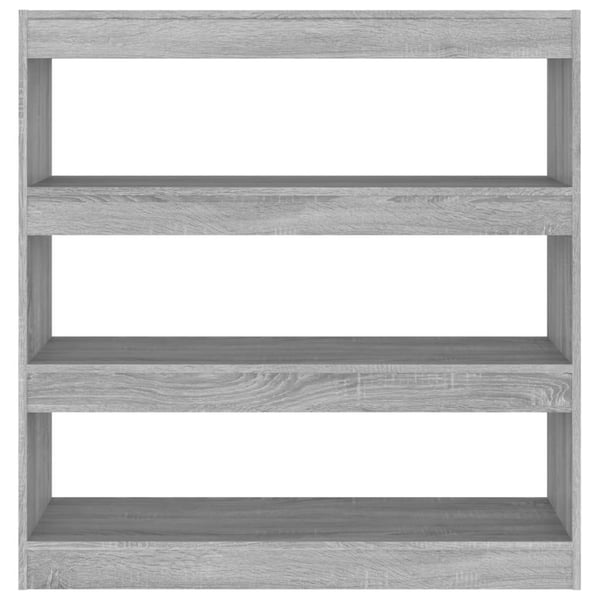 vidaXL bogreol/rumdeler 100x30x103 cm grå sonoma-eg