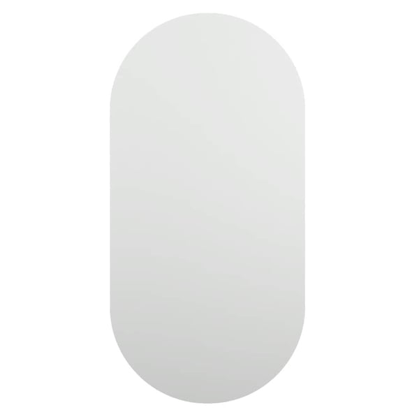 vidaXL Speil med LED-lys 60x30 cm glass oval
