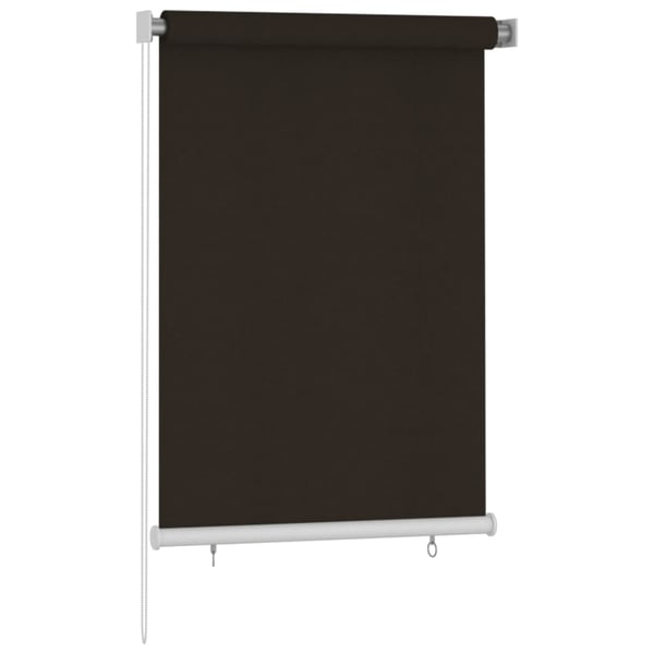 vidaXL Rullgardin utomhus 100x140 cm brun HDPE