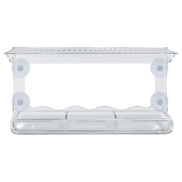 vidaXL foderautomater til vindue 2 stk. 30x12x15 cm akryl