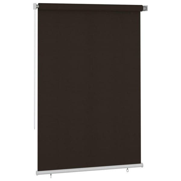 vidaXL Rullgardin utomhus 160x230 cm brun HDPE