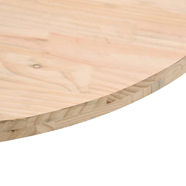 vidaXL Bordplate Ø60x2,5 cm heltre furu