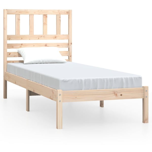 vidaXL Sengeramme heltre furu 90x200 cm