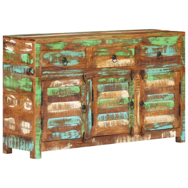 vidaXL skænk 110x30x65 cm massivt genbrugstræ