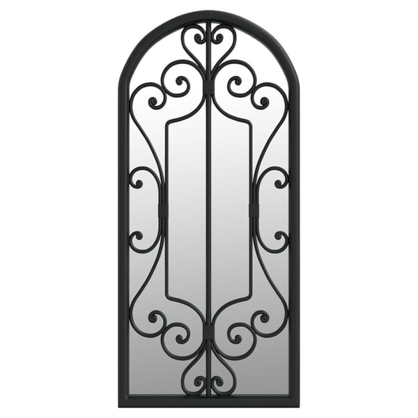 vidaXL spejl 100x45 cm jern sort