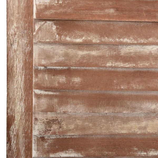 vidaXL Romdeler 6 paneler brun 210x165 cm heltre keisertre