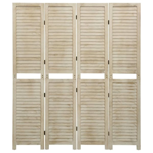 vidaXL Romdeler 4 paneler 140x165 cm heltre keisertre