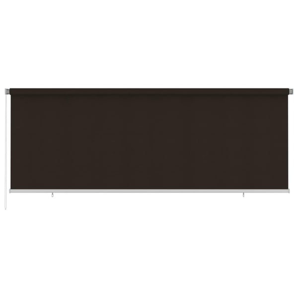 vidaXL udendørs rullegardin 400x140 cm HDPE brun
