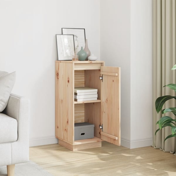 vidaXL Skjenk 31,5x34x75 cm heltre furu
