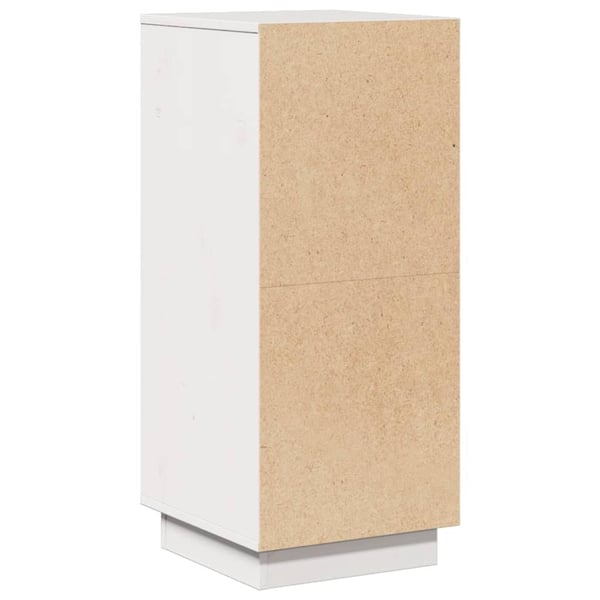 vidaXL Skjenk hvit 31,5x34x75 cm heltre furu
