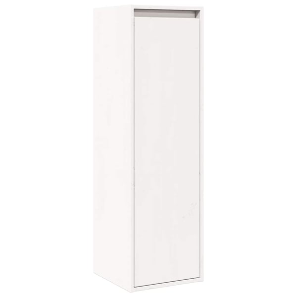 vidaXL Veggskap 2 stk hvit 30x30x100 cm heltre furu