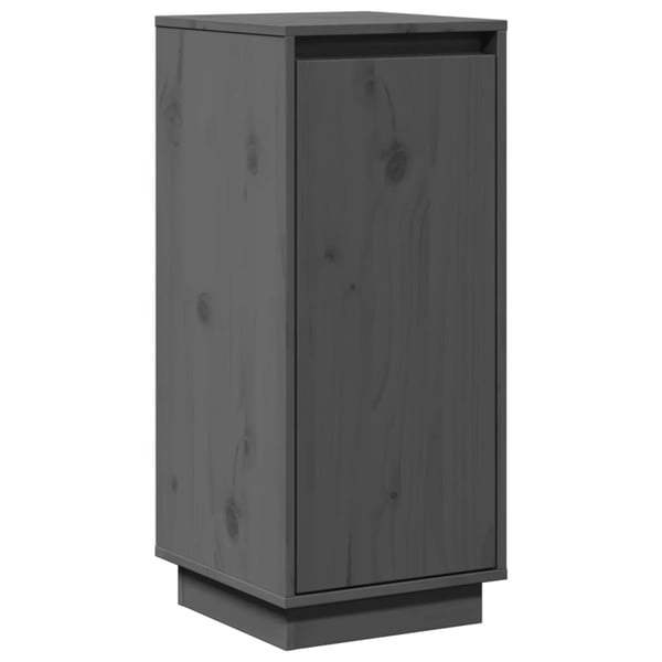 vidaXL Skjenker 2 stk grå 31,5x34x75 cm heltre furu